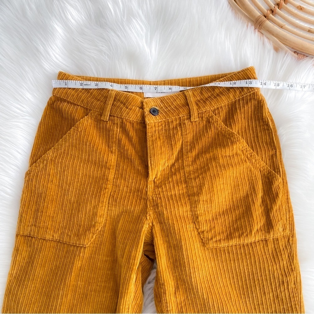 ba&sh Mustard Yellow Corduroy Wide Leg Pants - Picture 14 of 16